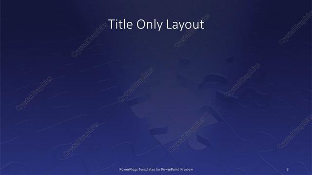 Title Only presentation slide layout