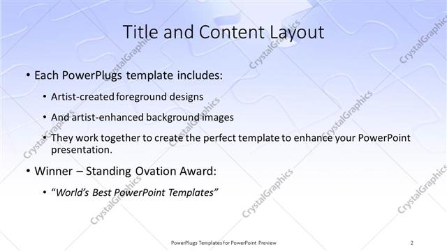 Title and Content presentation slide layout