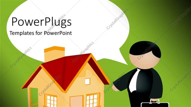  Presentation with case - Real estate agent with brief case beside home, mortages