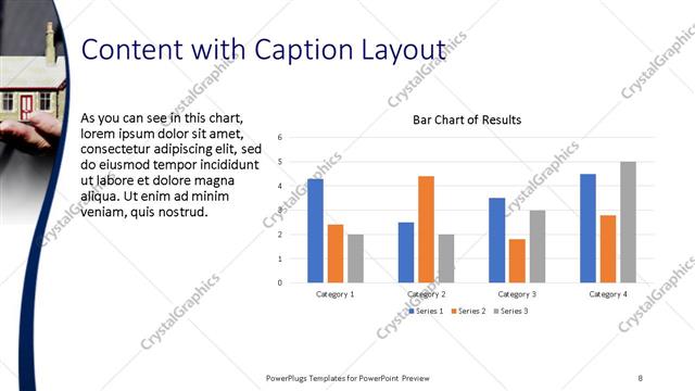 Content with Caption presentation slide layout
