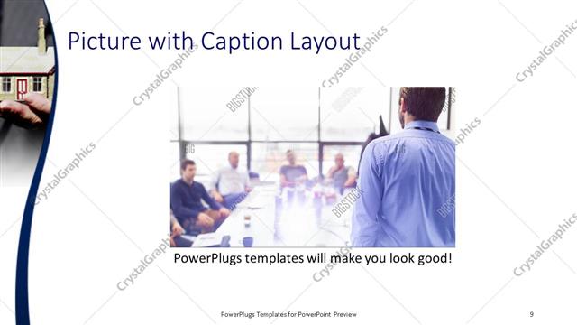 Picture with Caption presentation slide layout