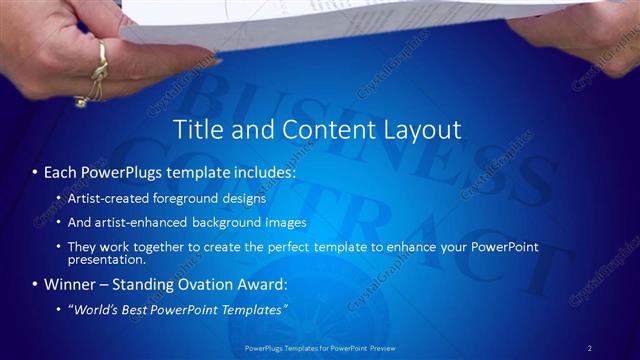 Title and Content presentation slide layout