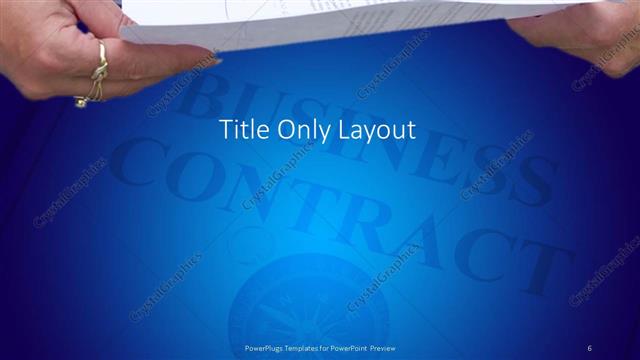 Title Only presentation slide layout