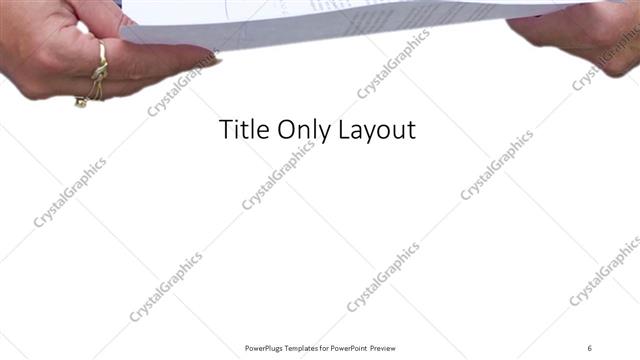 Title Only presentation slide layout