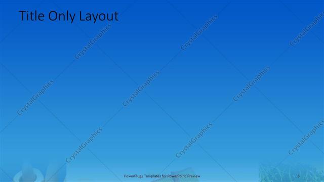 Title Only presentation slide layout