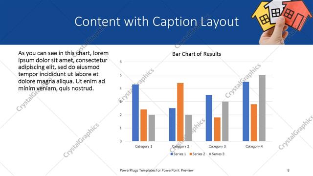 Content with Caption presentation slide layout