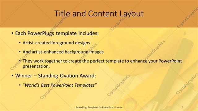 Title and Content presentation slide layout