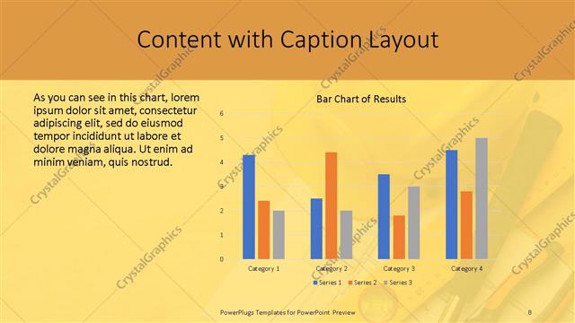 Content with Caption presentation slide layout