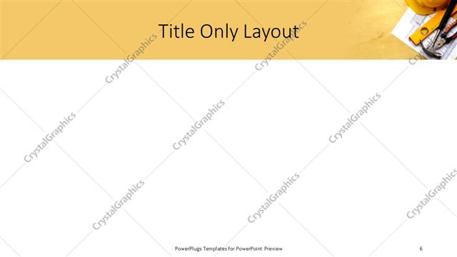 Title Only presentation slide layout