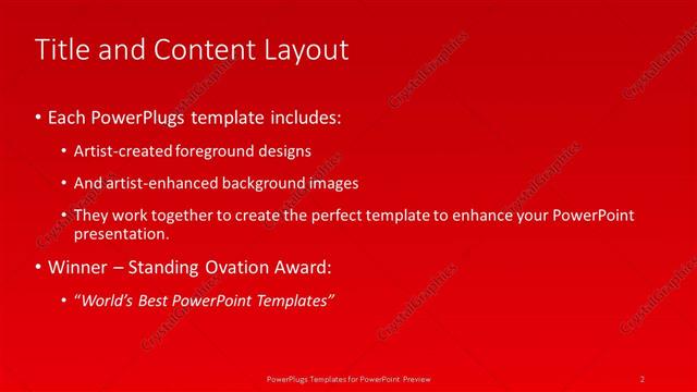 Title and Content presentation slide layout