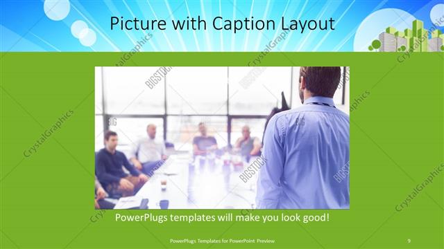 Picture with Caption presentation slide layout