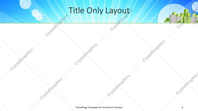 Title Only presentation slide layout