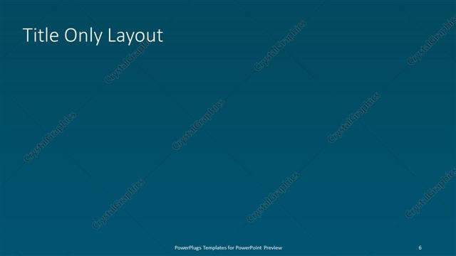 Title Only presentation slide layout