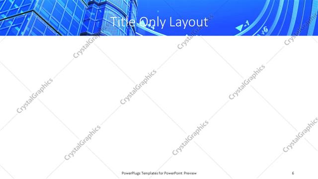 Title Only presentation slide layout