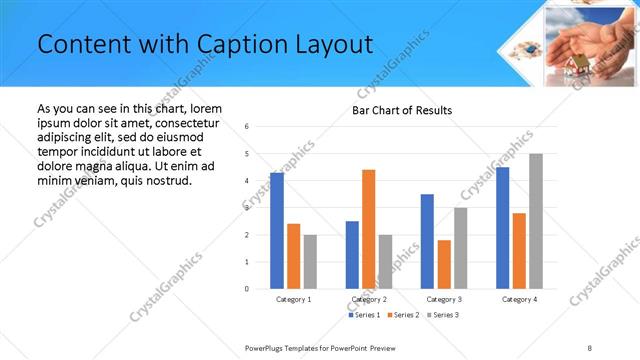 Content with Caption presentation slide layout