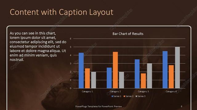 Content with Caption presentation slide layout