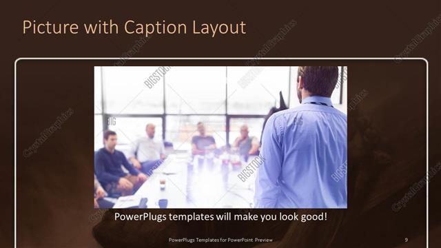 Picture with Caption presentation slide layout