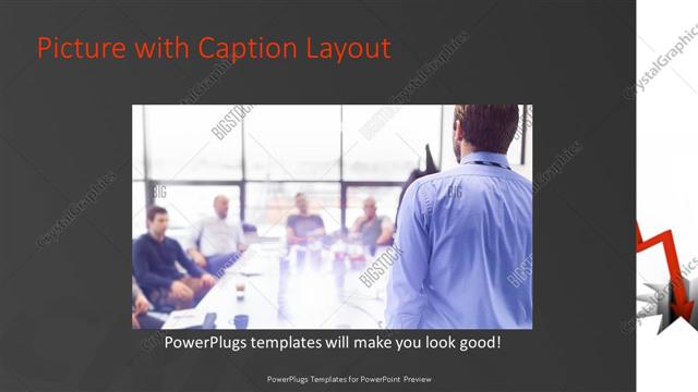 Picture with Caption presentation slide layout