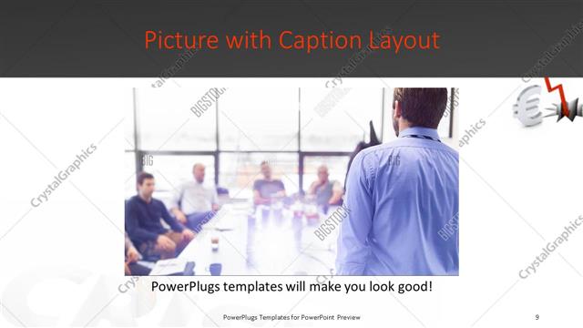 Picture with Caption presentation slide layout