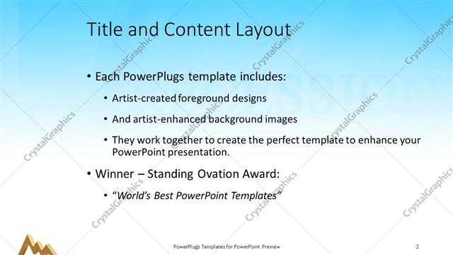 Title and Content presentation slide layout