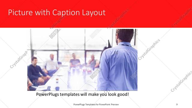 Picture with Caption presentation slide layout