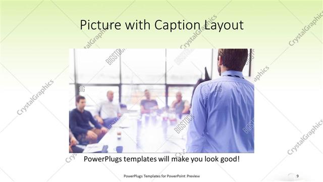 Picture with Caption presentation slide layout