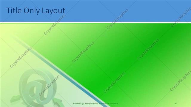 Title Only presentation slide layout