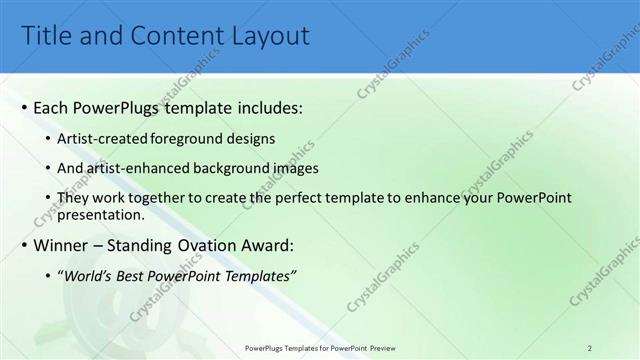 Title and Content presentation slide layout