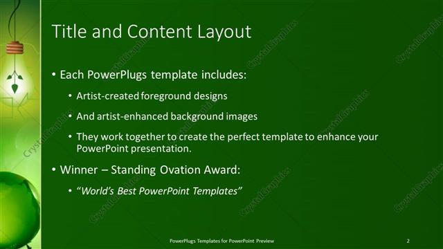 Title and Content presentation slide layout