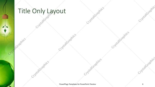 Title Only presentation slide layout