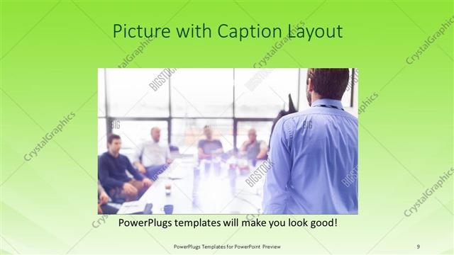 Picture with Caption presentation slide layout