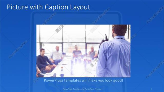 Picture with Caption presentation slide layout