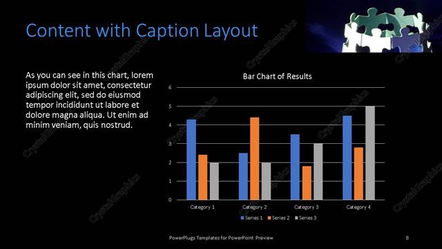 Content with Caption presentation slide layout