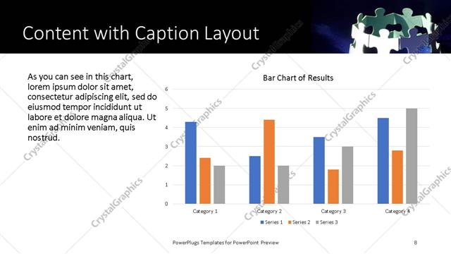Content with Caption presentation slide layout