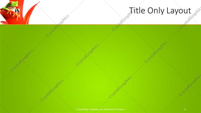 Title Only presentation slide layout