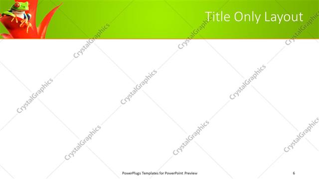 Title Only presentation slide layout