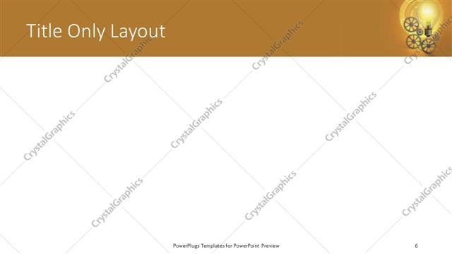 Title Only presentation slide layout