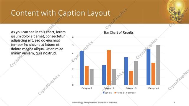 Content with Caption presentation slide layout