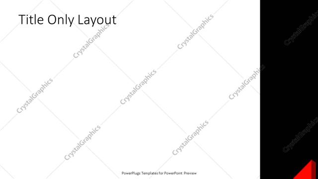 Title Only presentation slide layout