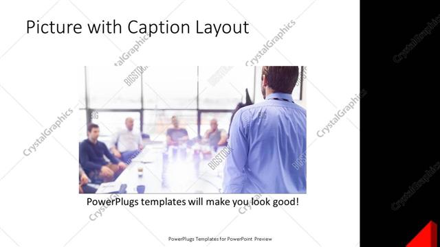 Picture with Caption presentation slide layout