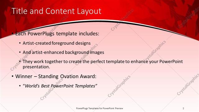 Title and Content presentation slide layout
