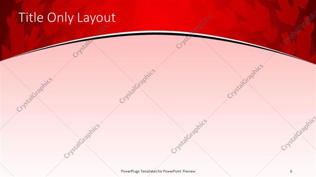 Title Only presentation slide layout