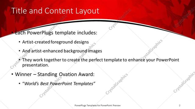 Title and Content presentation slide layout