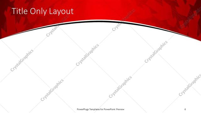 Title Only presentation slide layout