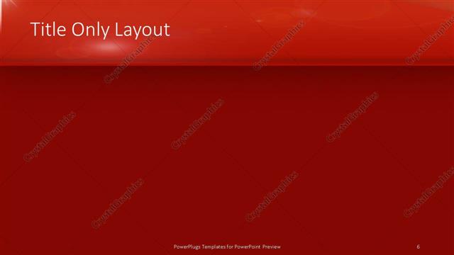 Title Only presentation slide layout