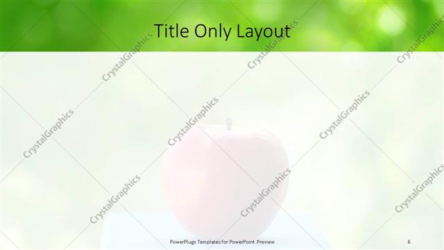 Title Only presentation slide layout