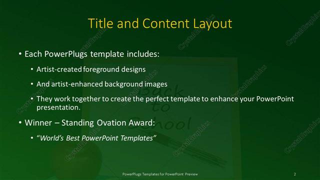 Title and Content presentation slide layout