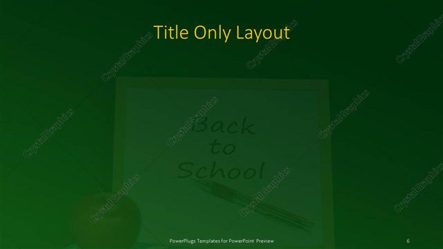 Title Only presentation slide layout