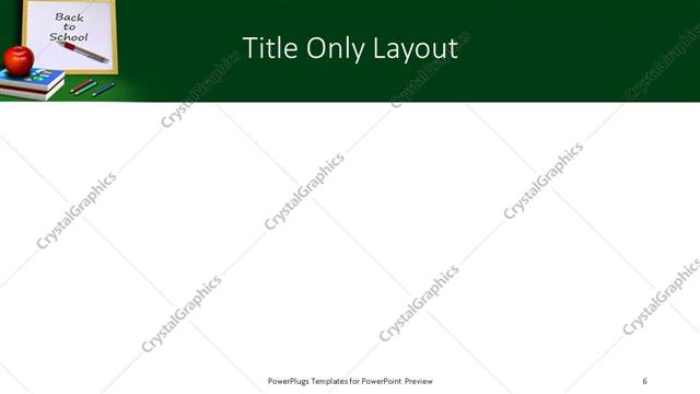 Title Only presentation slide layout