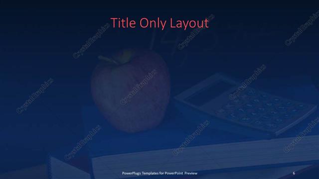 Title Only presentation slide layout